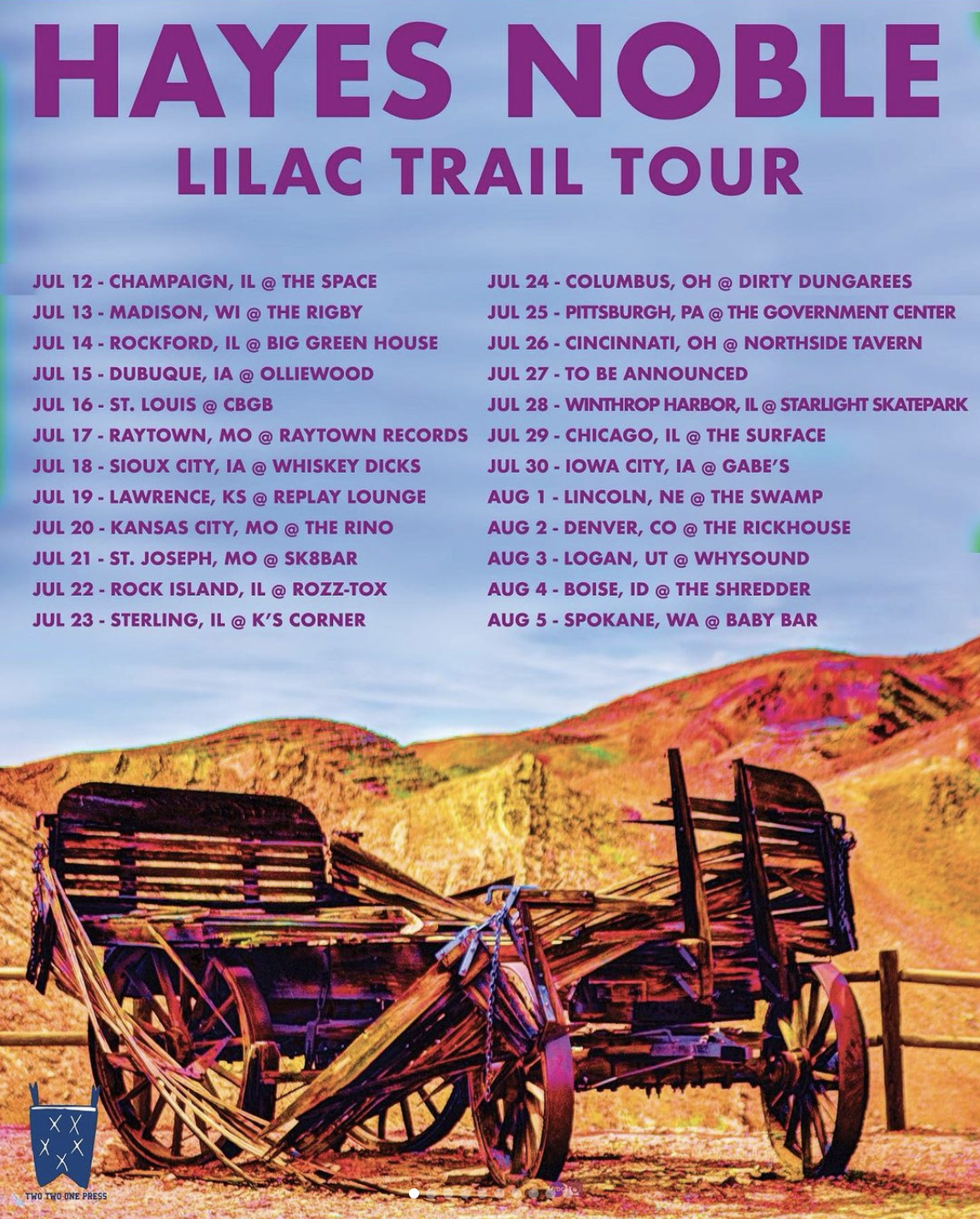 Hayes Noble 2023 Summer Tour Poster