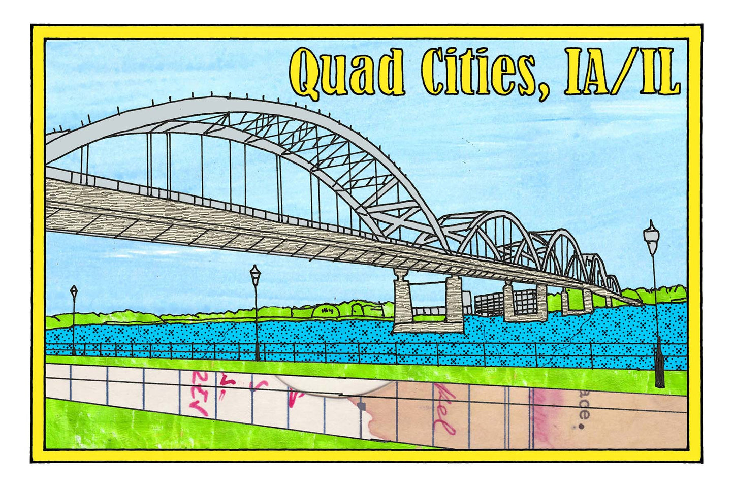 Centennial Bridge Postcard