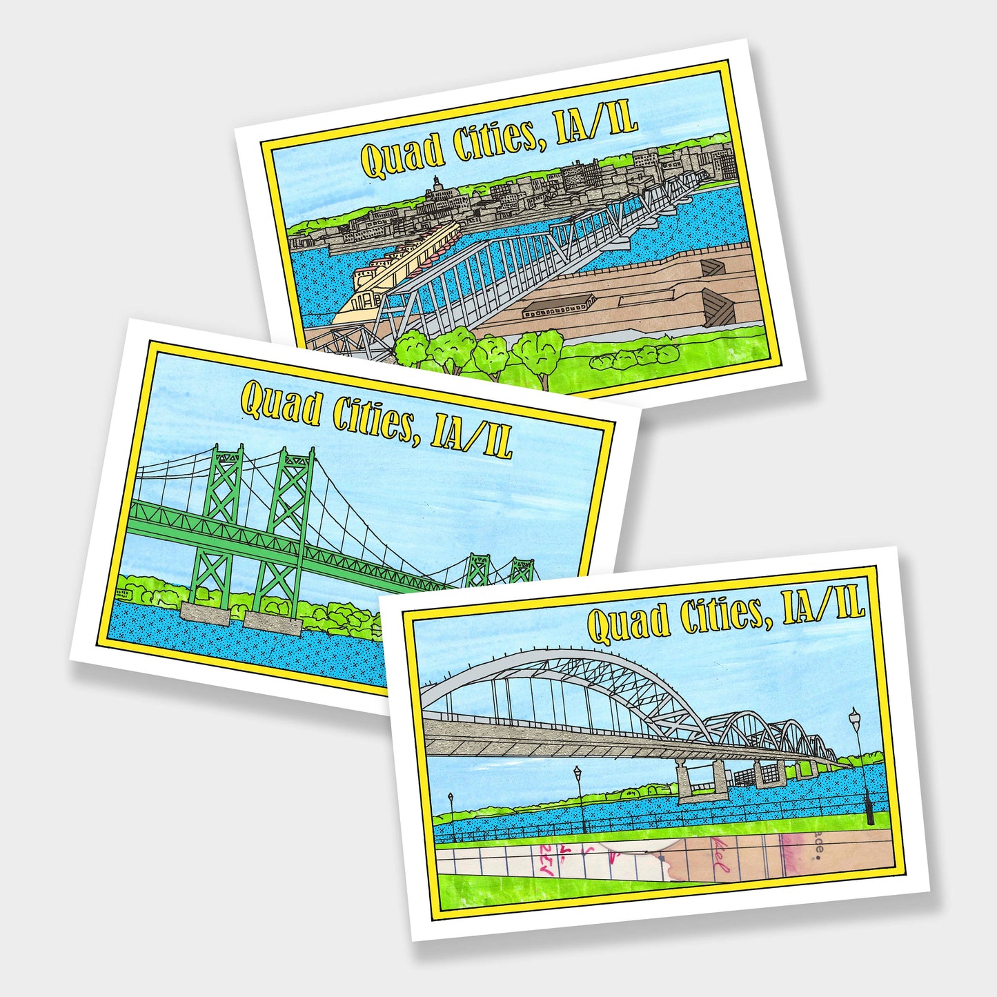 Centennial Bridge Postcard